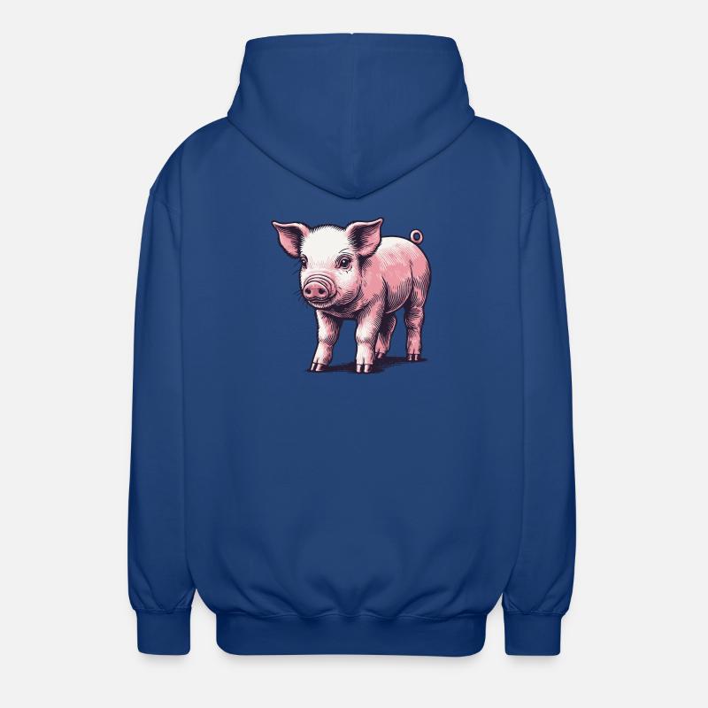Ferkel - Unisex Kapuzenjacke - Royalblau