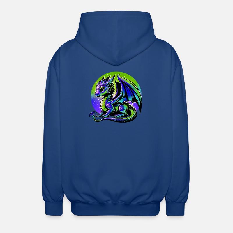 Drache - Unisex Kapuzenjacke - Royalblau