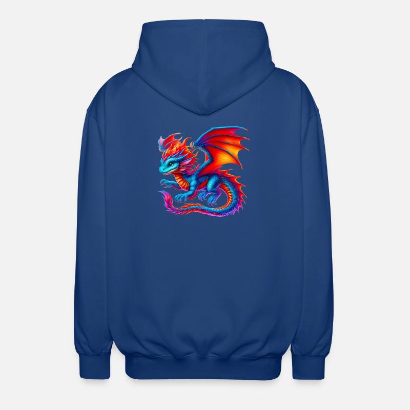 Dragon - Veste à capuche unisexe - bleu royal