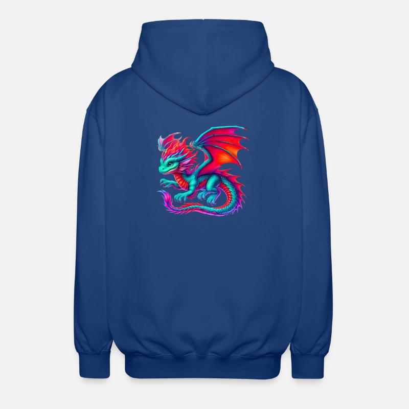 Dragon - Veste à capuche unisexe - bleu royal