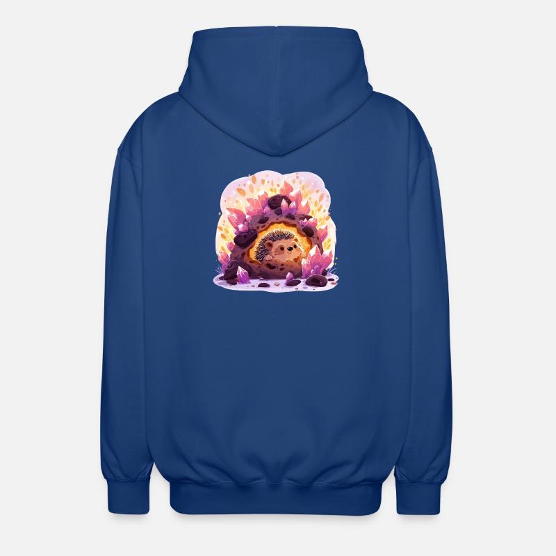 Hérisson de la Grotte de Cristal - Veste à capuche unisexe - bleu royal