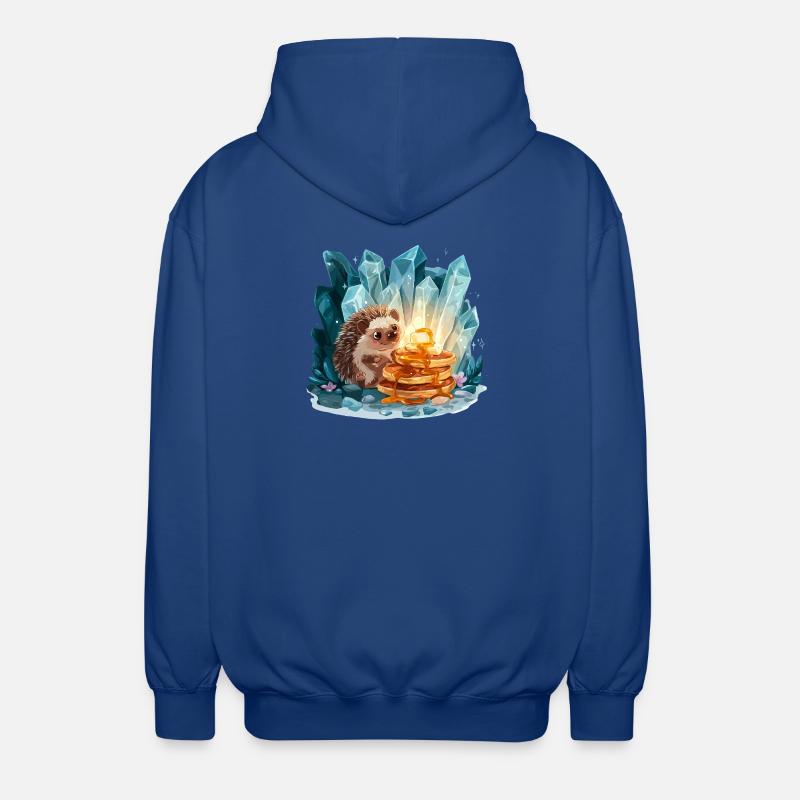 Hérisson aux pancakes dorés - Veste à capuche unisexe - bleu royal