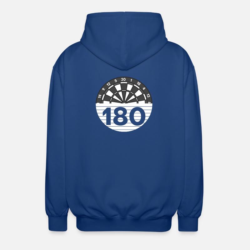 One hundred and eighty points - Unisex Hooded Jacket - royal blue