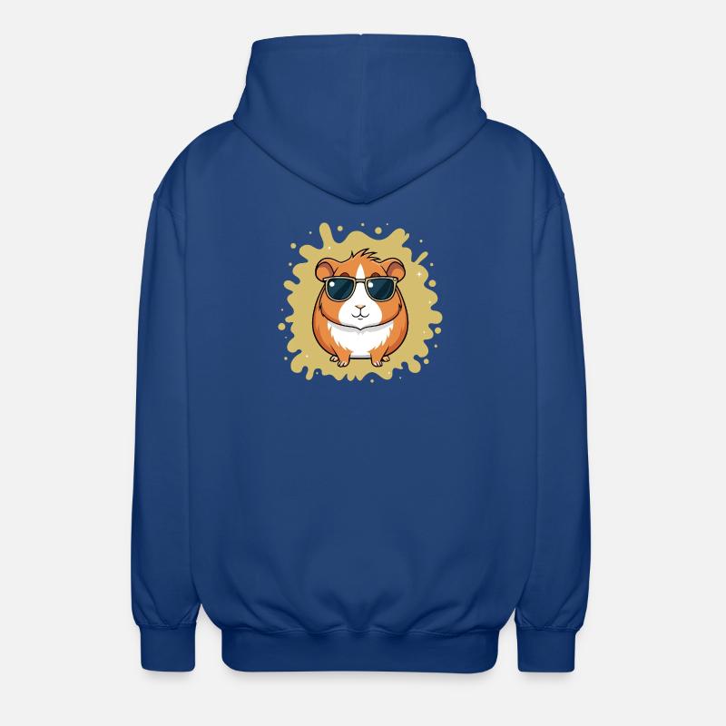 Hamster Cool avec Lunettes de Soleil - Veste à capuche unisexe - bleu royal