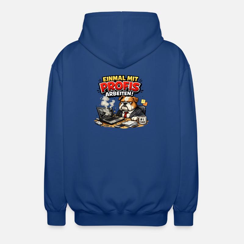 Einmal mit Profis arbeiten - Unisex Kapuzenjacke - Royalblau