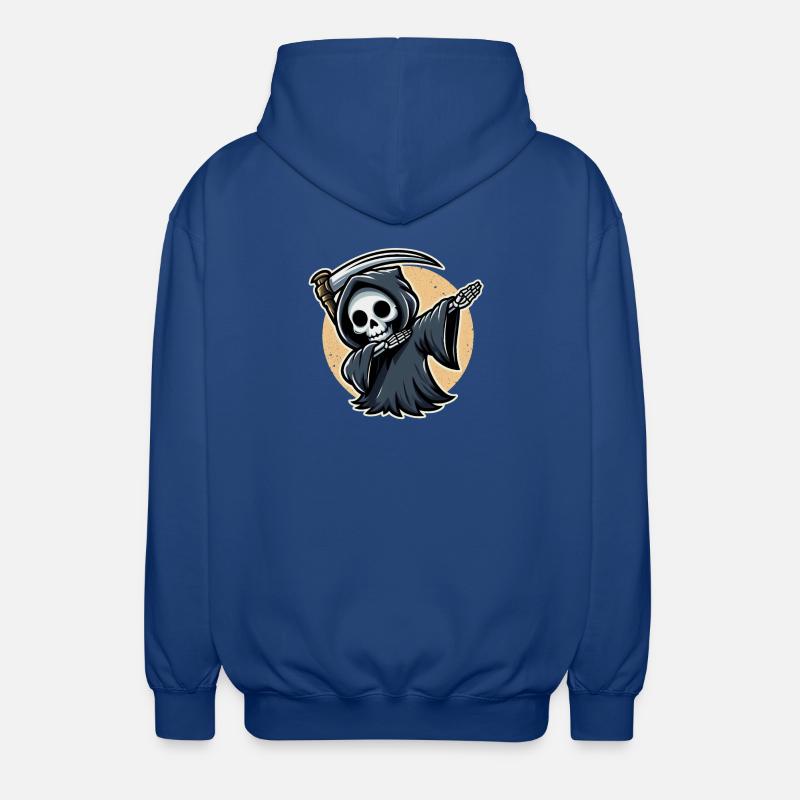 Dabbing Grim Reaper Motif effrayant - Veste à capuche unisexe - bleu royal