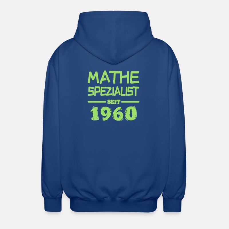 Math 1960 - Veste à capuche unisexe - bleu royal
