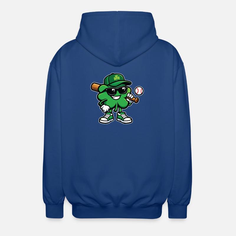 Baseball Shamrock St Patrick's Irish - Unisex Kapuzenjacke - Royalblau