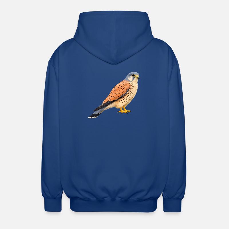 Männchen des Turmfalken - Unisex Kapuzenjacke - Royalblau