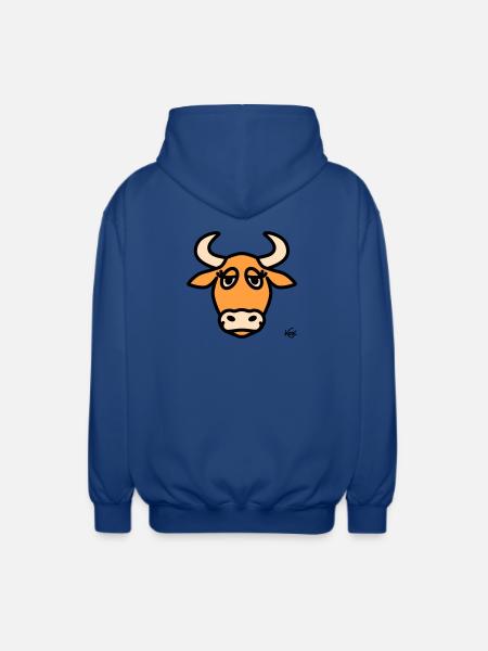 Taurus Large - Unisex Hooded Jacket - royal blue