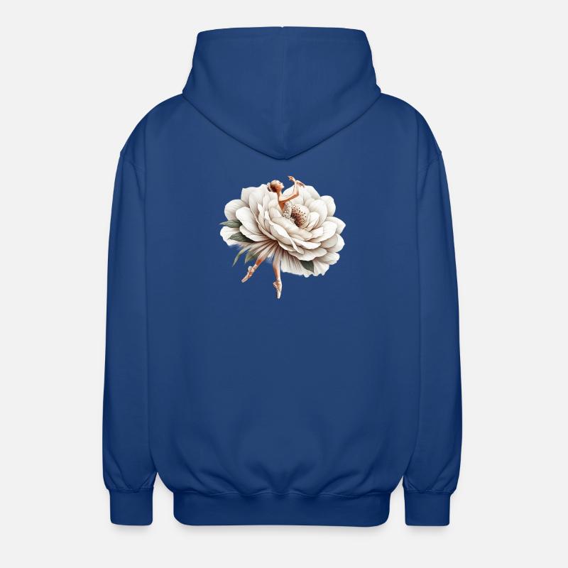 Ballet dancer with tutu - Unisex Hooded Jacket - royal blue