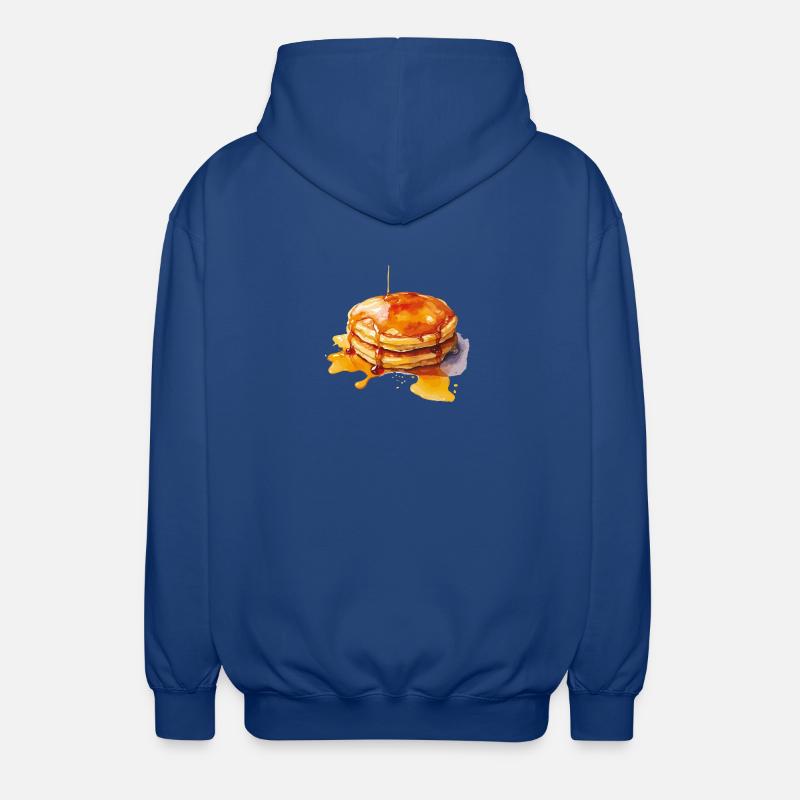 Syrup Pancake Stack - Unisex Hooded Jacket - royal blue