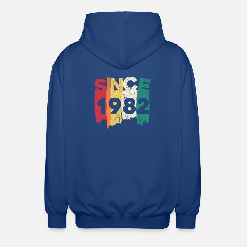 Seit 1982 Rainbow Brush - Unisex Kapuzenjacke - Royalblau