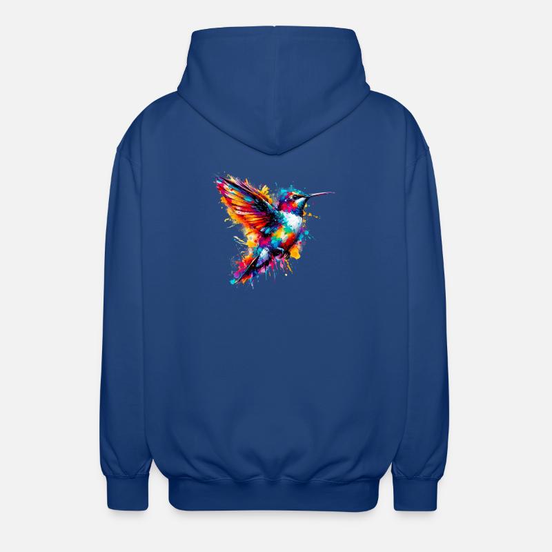 Hummingbird - Unisex Hooded Jacket - royal blue