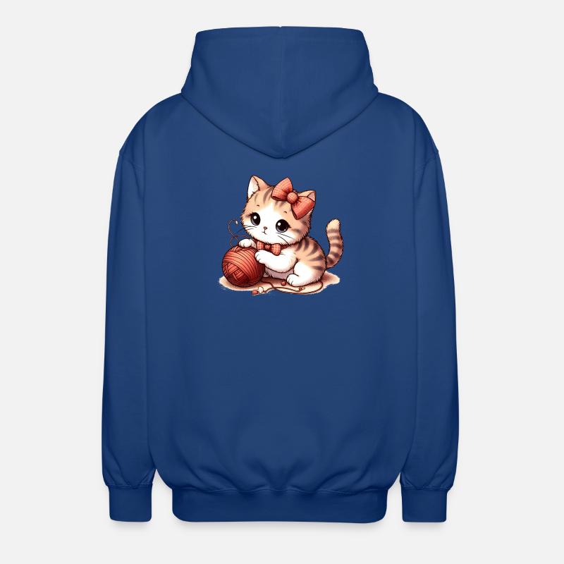 Jeu de chat - Veste à capuche unisexe - bleu royal