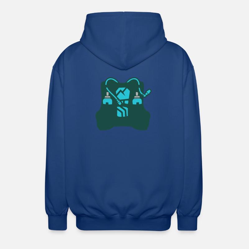 Extreme Trail Running Backpack - Unisex Hooded Jacket - royal blue