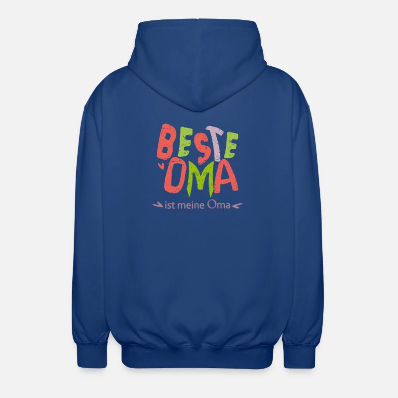 beste Oma - Unisex Kapuzenjacke - Royalblau