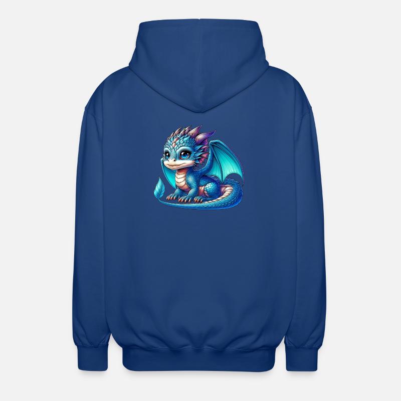 Drache - Unisex Kapuzenjacke - Royalblau
