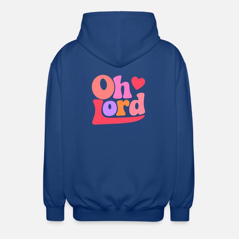 Oh Lord - Unisex Hooded Jacket - royal blue