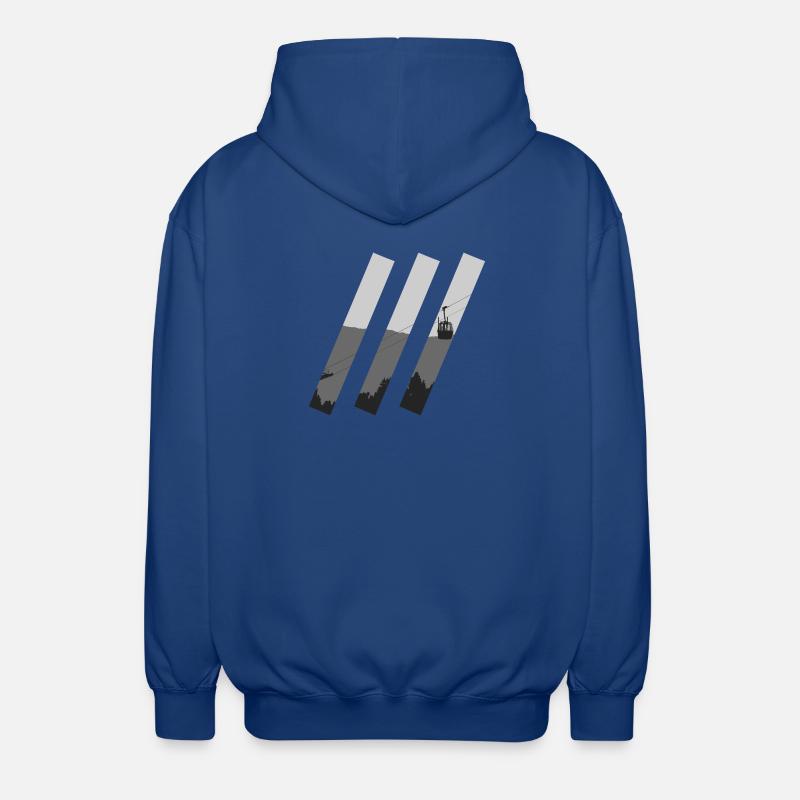 Entailles de gondole - Veste à capuche unisexe - bleu royal