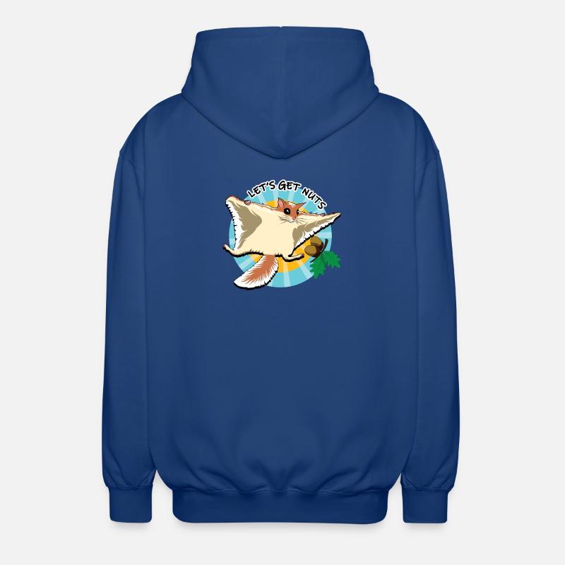 Fliegendes Eichhörnchen - Let es Get Nuts - Unisex Kapuzenjacke - Royalblau
