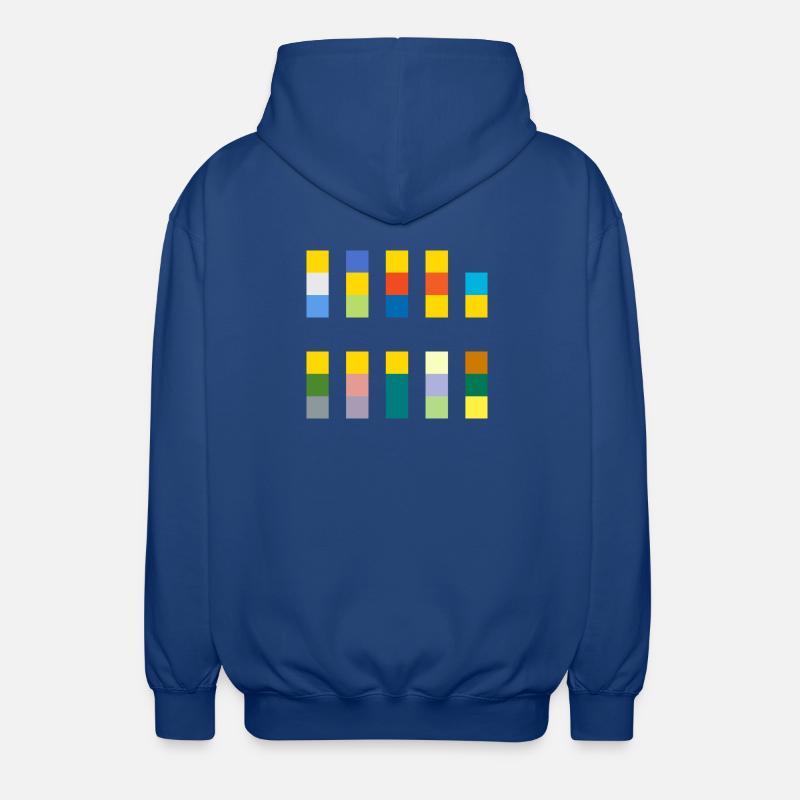 Pixel Springfield - Veste à capuche unisexe - bleu royal