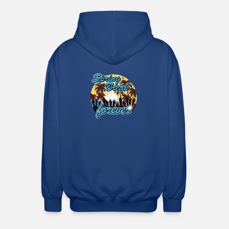 Spring Break forever - Unisex Kapuzenjacke - Royalblau