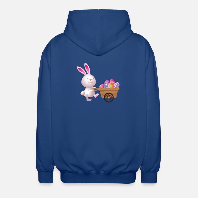 pâques, easter, fêtes de pâques - Veste à capuche unisexe - bleu royal
