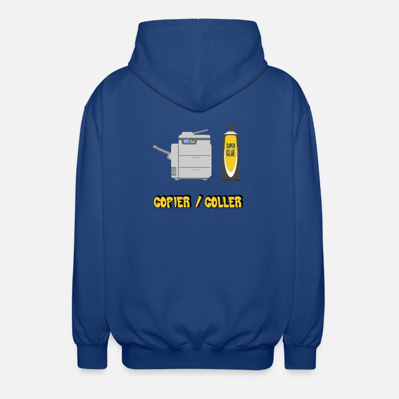 Copier coller - Veste à capuche unisexe - bleu royal