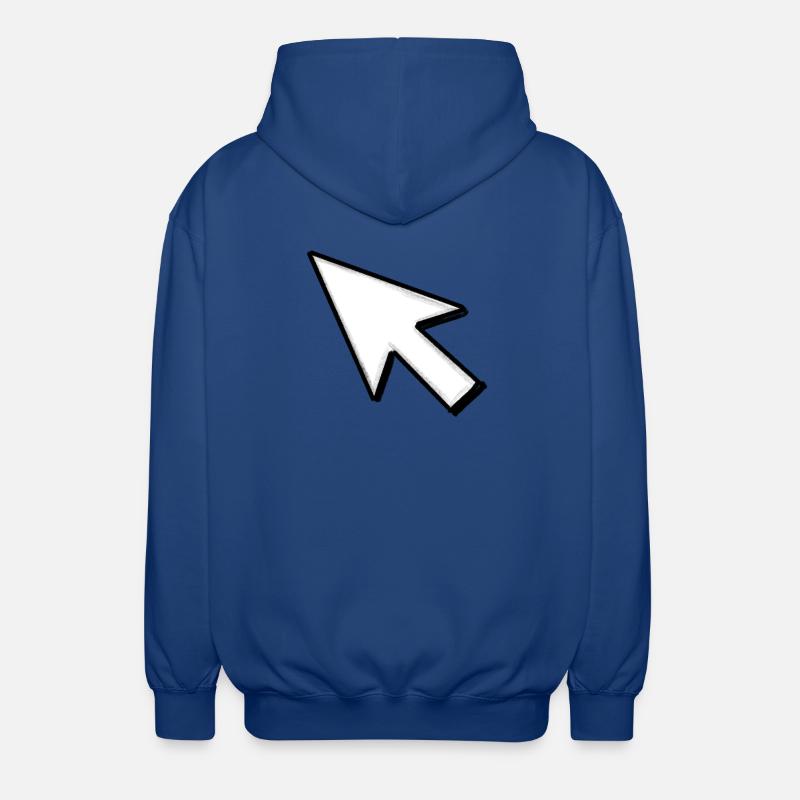 Cursor: Click mich! - Unisex Kapuzenjacke - Royalblau