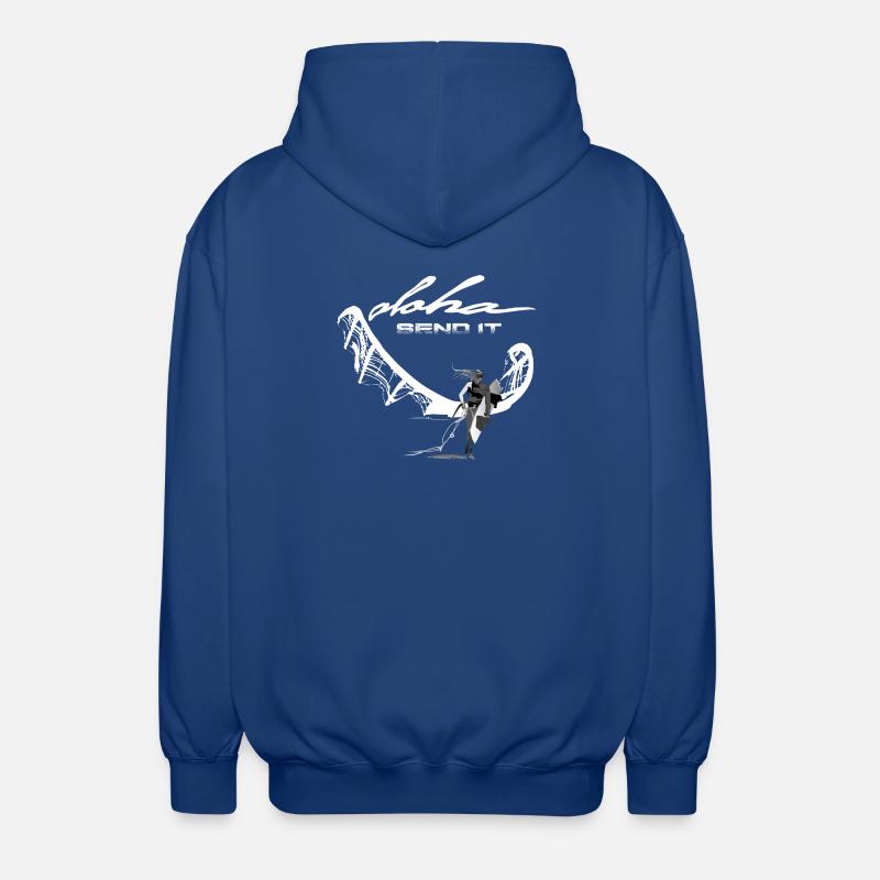 Send it Kitesurferin - Unisex Kapuzenjacke - Royalblau