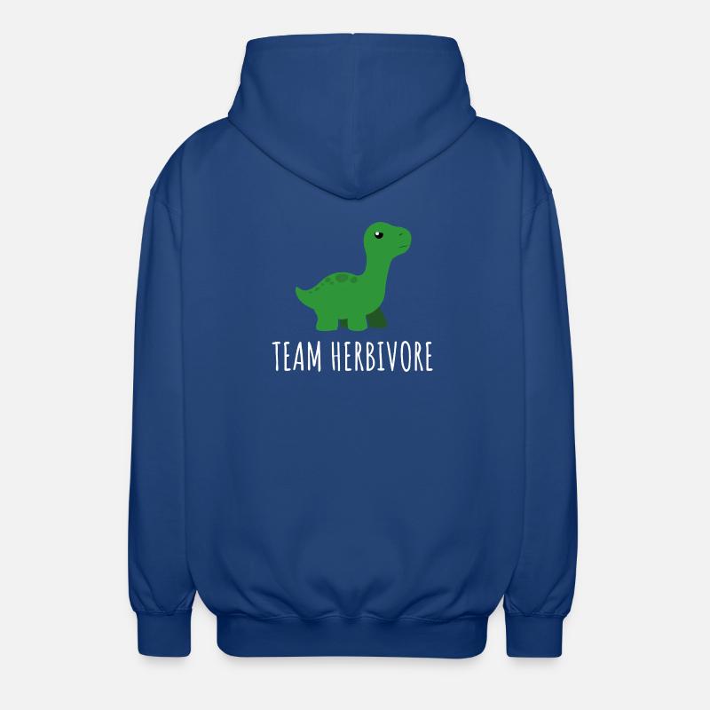 Herbivore Dino Team Tee - Unisex Hooded Jacket - royal blue