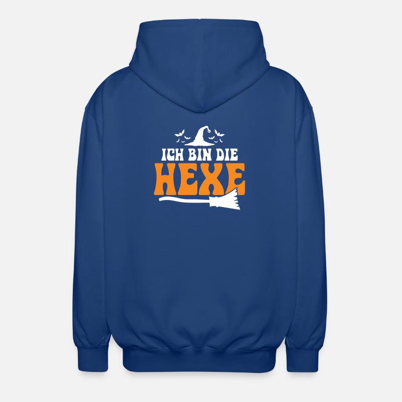 Je suis la sorcière - Veste à capuche unisexe - bleu royal