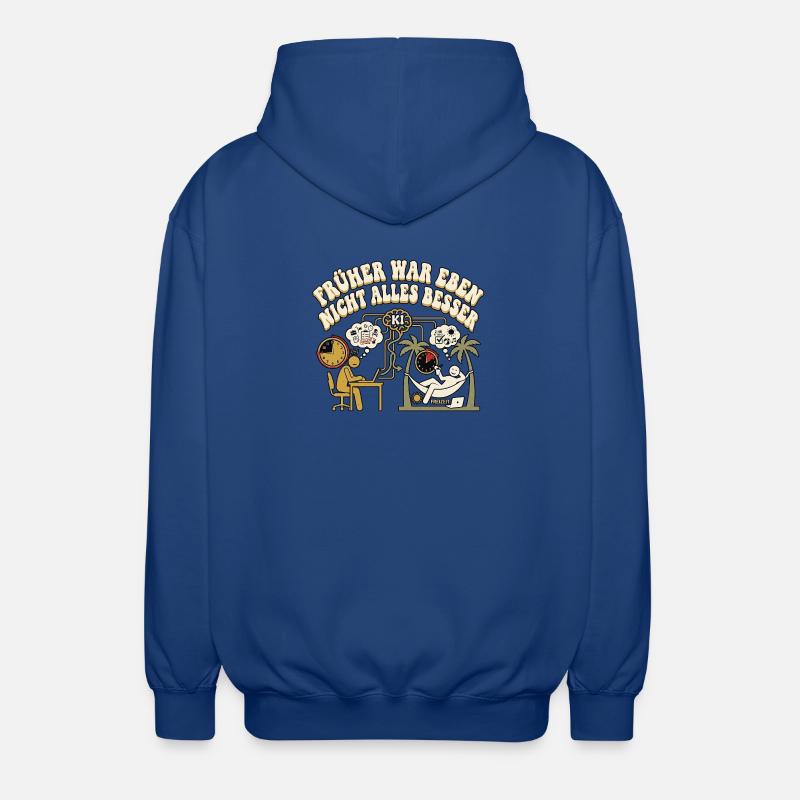 KI Liebhaber - Unisex Kapuzenjacke - Royalblau