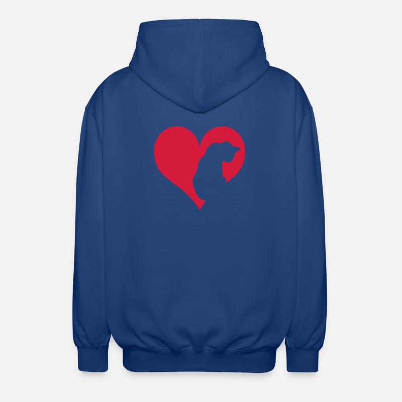 cat - Unisex Hooded Jacket - royal blue
