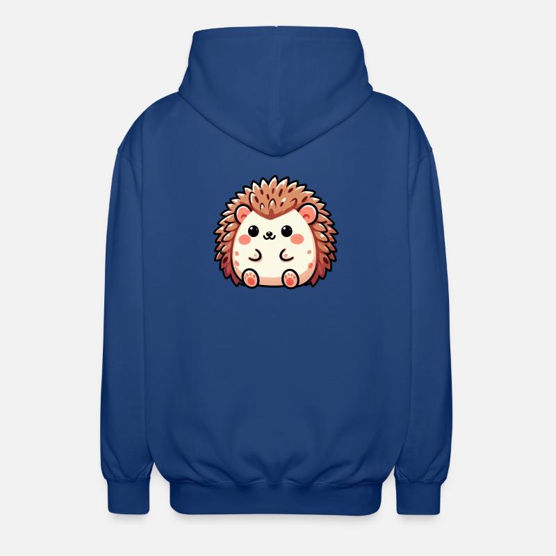 Hérisson - Veste à capuche unisexe - bleu royal