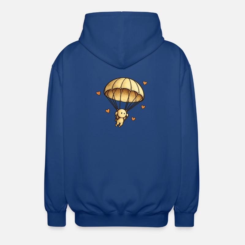 La Petite Pensée | Parachute - Veste à capuche unisexe - bleu royal