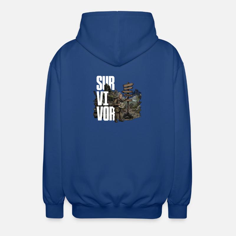 Survivant - Veste à capuche unisexe - bleu royal