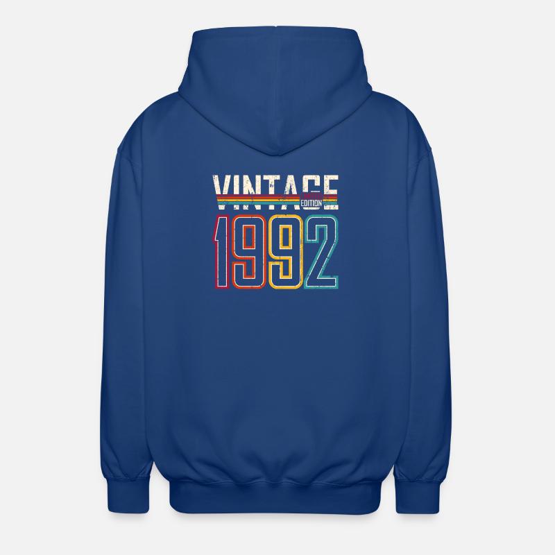 Millésime 1992 Edition Limitée - Veste à capuche unisexe - bleu royal