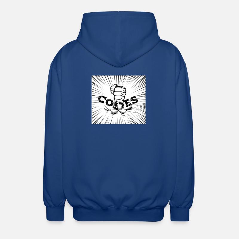 CRACK CODES - Unisex Hooded Jacket - royal blue