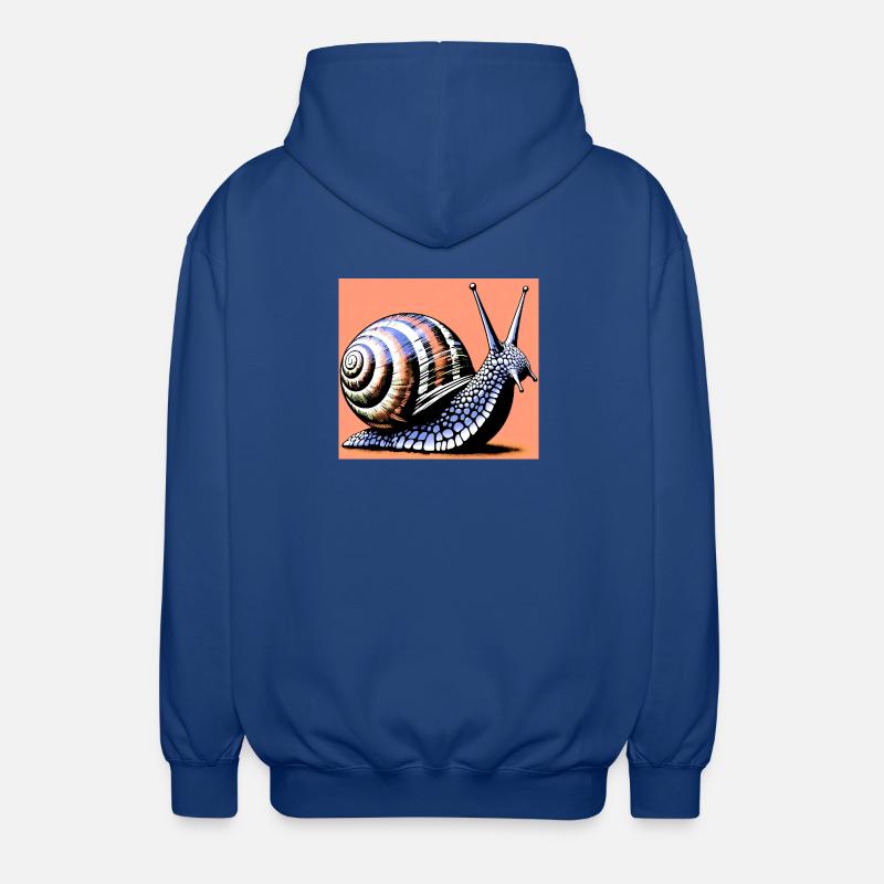 Snail - Unisex Hooded Jacket - royal blue