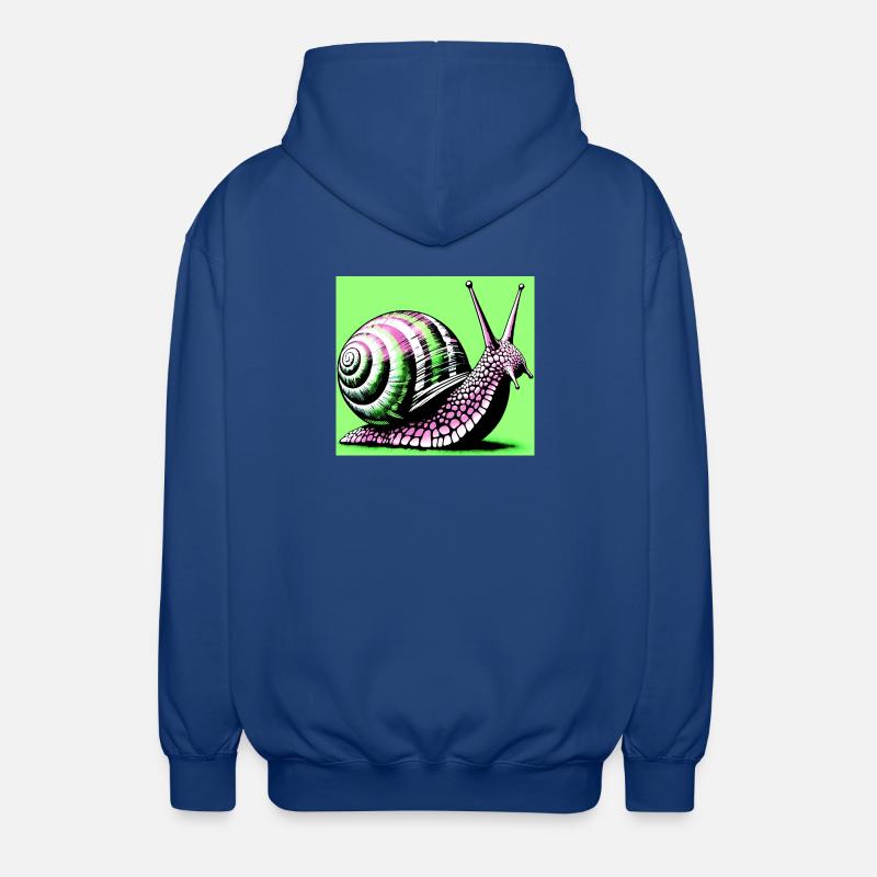 Escargot - Veste à capuche unisexe - bleu royal