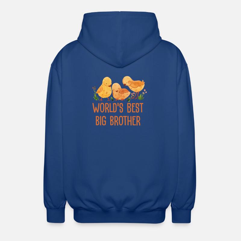 Weltbester Großer Bruder - Unisex Kapuzenjacke - Royalblau
