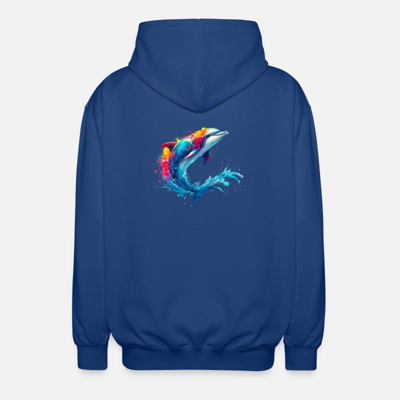 Dauphin - Veste à capuche unisexe - bleu royal