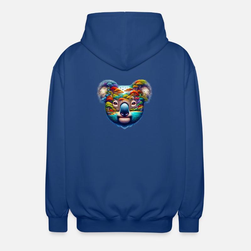 Koala - Veste à capuche unisexe - bleu royal