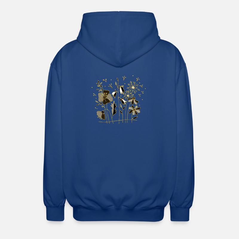 Fleur - Veste à capuche unisexe - bleu royal