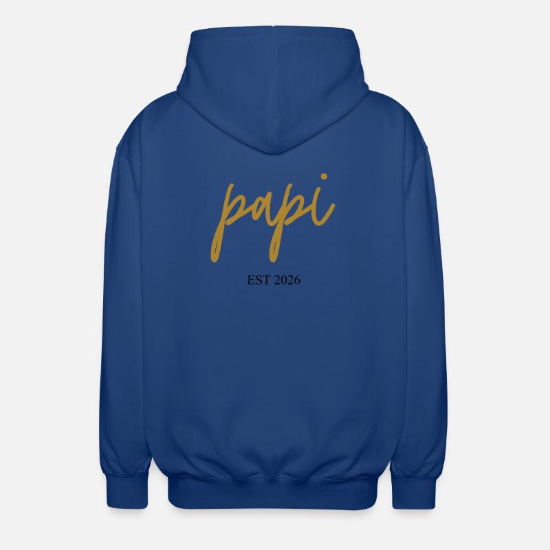Papi est 2026 - Veste à capuche unisexe - bleu royal