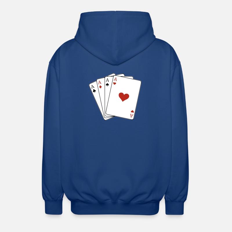 Carré d'as - Veste à capuche unisexe - bleu royal