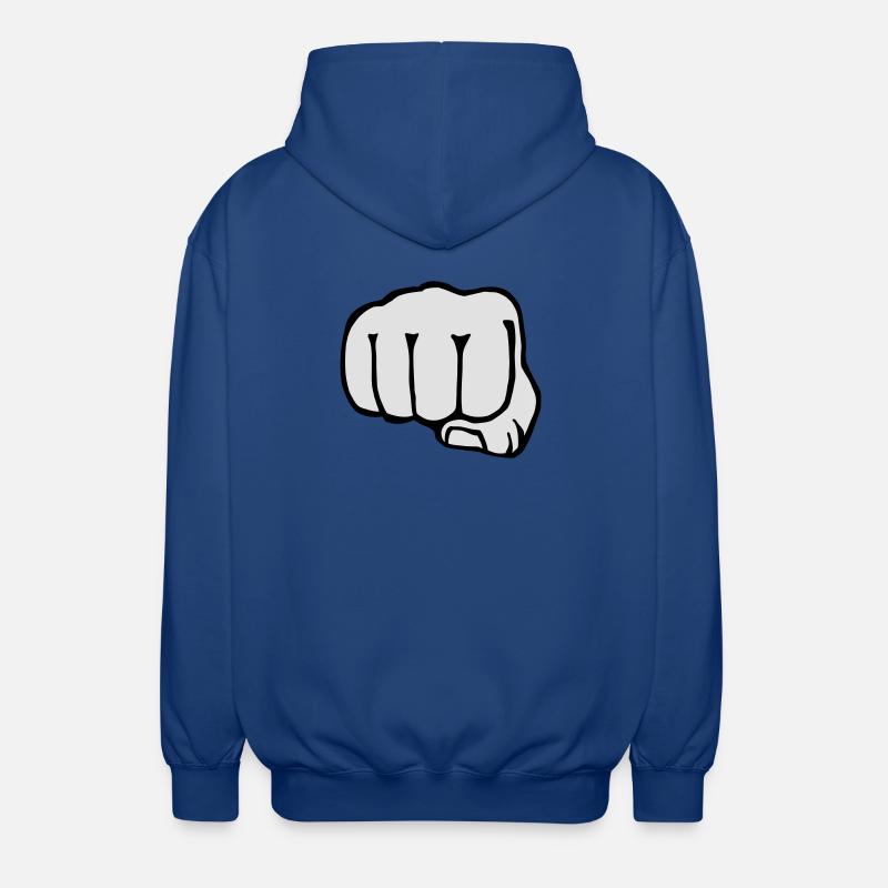 Bruder - Faust - Boxen - Freunde - Freundschaft - Unisex Kapuzenjacke - Royalblau