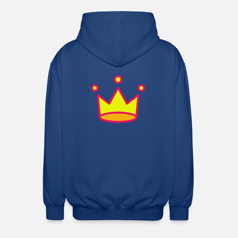Crown Icon - Unisex Kapuzenjacke - Royalblau